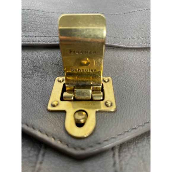 Proenza Schouler PSI Gray Leather Satchel Medium Bag - Picture 9 of 16